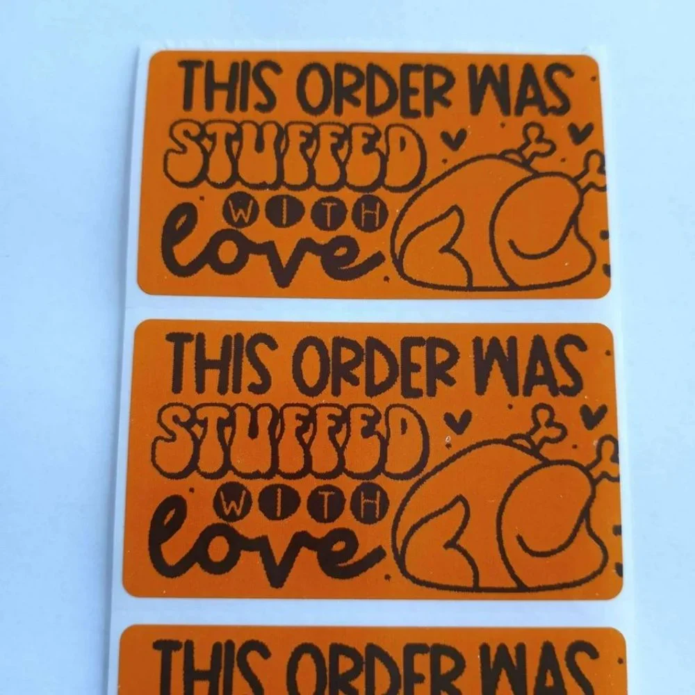 💙100 Stuffed with Love- Shipping Labels Thermal Packaging Stickers 2.25